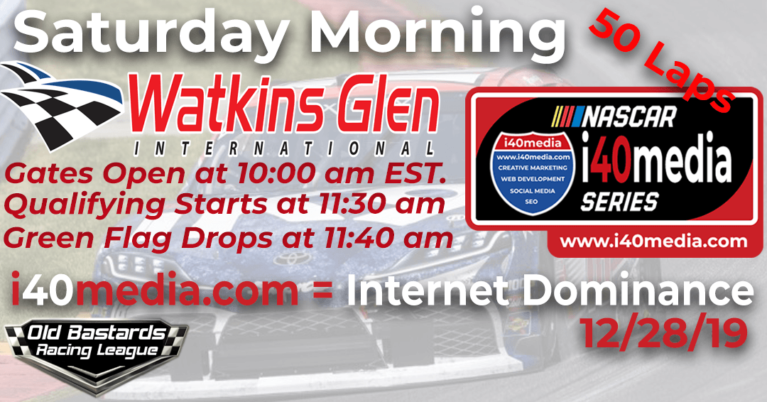Week #6 i40media Grand Nationals Series Race at Watkins Glen – 12/28/19 Saturday Mornings